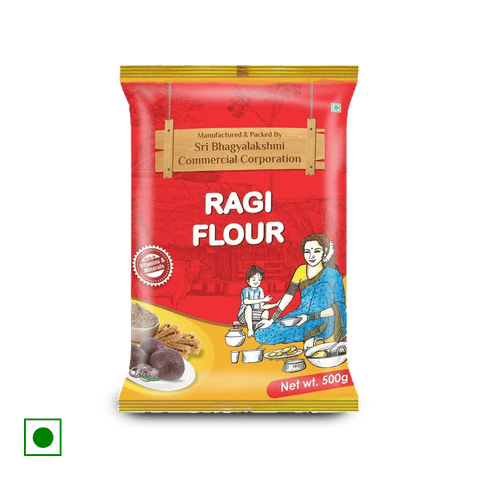 Sri Bhagyalakshmi Ragi Flour, 500 gm Pouch