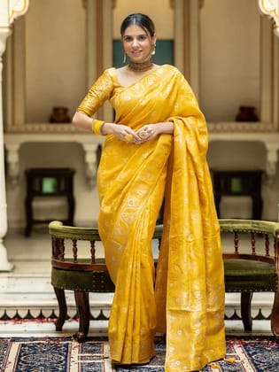 Woven Design Zari Banarasi Saree