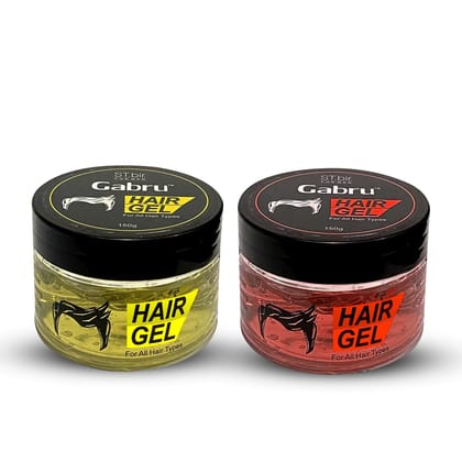 St. Bir Gabru Strong Hold Hair Styling Gel 150gm (Pack of 2)