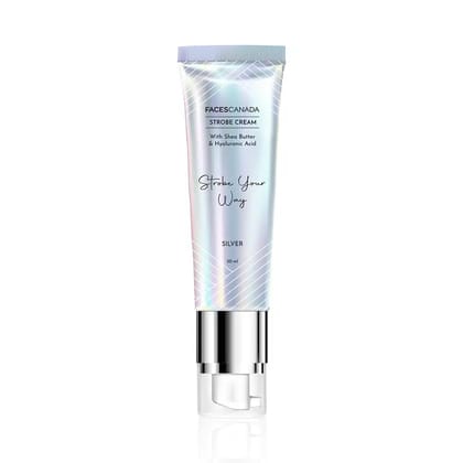 Faces Canada Strobe Cream With Hyaluronic Acid Silver(30ml)