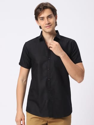 Classic Spread Collar Cotton Casual Shirt