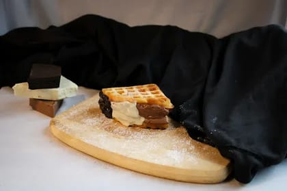 Triple Chocolate Waffle Sandwich