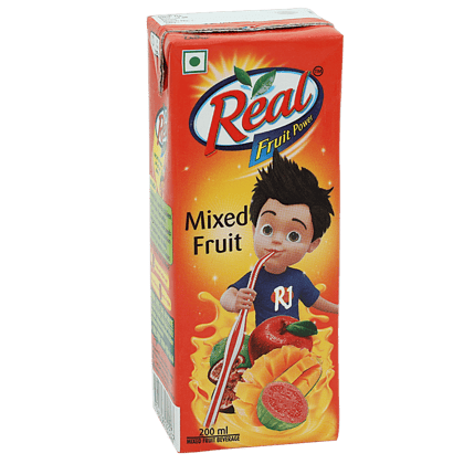 Real Fruit Power Juice - Mixed Fruits, 200 Ml(Savers Retail)