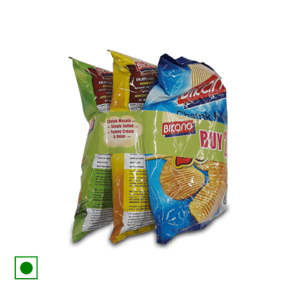 Bikano Potato Chips, 198 gm Pouch
