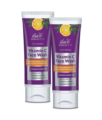 Iba Advanced Activs Youth Preserve Vitamin C Face Wash 100ml, (Pack of 2 )