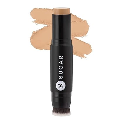 SUGAR Cosmetics - Ace Of Face - Matte Foundation Stick - 40 Breve (Medium Beige Foundation with Warm Undertone) - Waterproof, Full Coverage Foundation for Women with Inbuilt Brush - 12 g