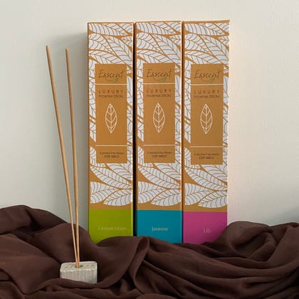 Esscent Incense Sticks ( Lemongrass, Jasmine and lily)