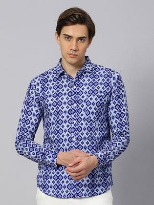 Classic Geometric Printed Casual Shirt