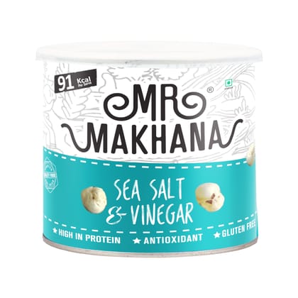 Mr Makhana Sea Salt & Vinegar - 50 gm, Pack of 3