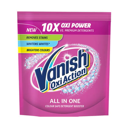 Vanish Oxi Action White Chlorine Bleach Free Detergent  Powder Detergent Booster 100 G