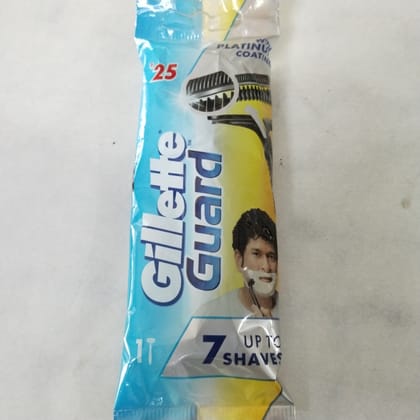 Gillette guard 7 shave 