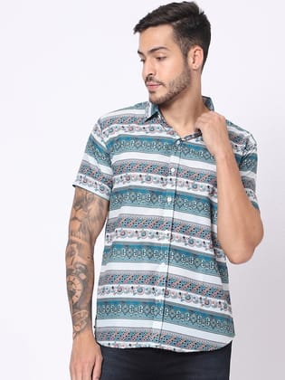 Classic Fit Ethnic Motifs Printed Casual Shirt