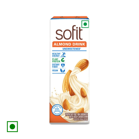 Sofit ALMOND MILK Drink Unsweetened, 200 ml Tetrapack
