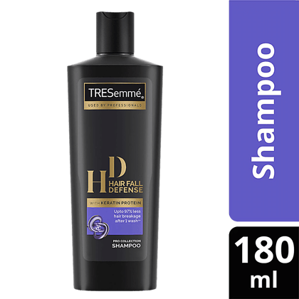 Tresemme Hair Fall Defense Pro Collection Shampoo - With Keratin Protein, Upto 97% Less Hair Breakage After 1 Wash, 185 Ml(Savers Retail)