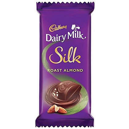 Cadbury Dairy Milk Silk Roast Almond Chocolate Bar, 55 G