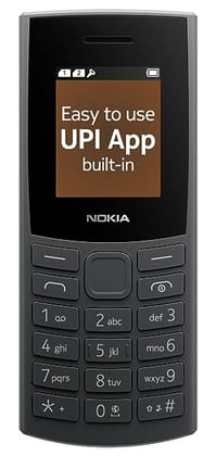 Nokia 106 4G Keypad Phone with 4G, Built-in UPI Payments App, Long-Lasting Battery (Charcoal)