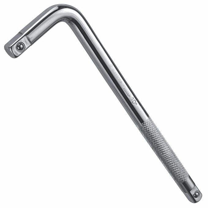 Eastman L-Handle 3/4 (19) 450 mm, CRV Steel Fully Polished, Fully Hardened and Tempered, Heavy-Duty, Car Extension L-Handle Wrench for Car,Truck,Van (E-2211)
