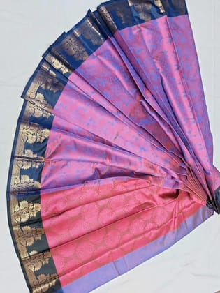AFSARA SAREES Traditional Art Silk Saree With Blouse Piece (Royal Blue)