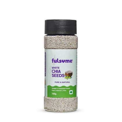 FULSOME WHITE CHIA SEEDS 100 G