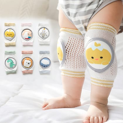 Baby Knee Pads Cartoon Accessories Doll Elbow Pads Baby Learning Set-Green / One size