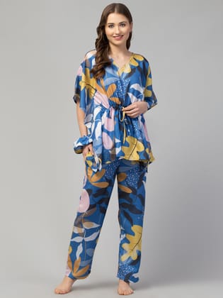 Modern Garden Kaftan Set-Small