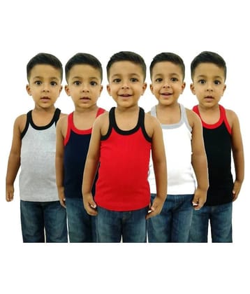 PACK OF 5 STYLISH AND TRENDING GYM VEST FOR SMART AND RICH BOYS - None