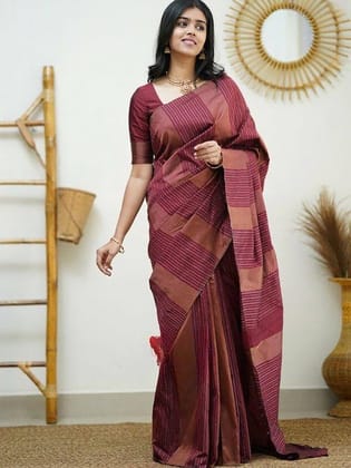 Ethnic Woven Design Silk Banarasi Saree
