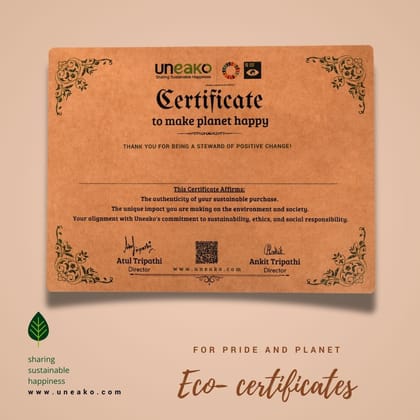 Eco Certificate 50pcs