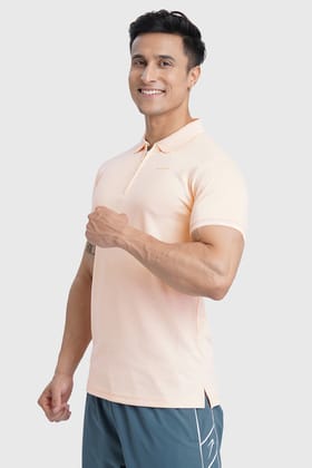 Heritage Polo T-shirt Peach-S