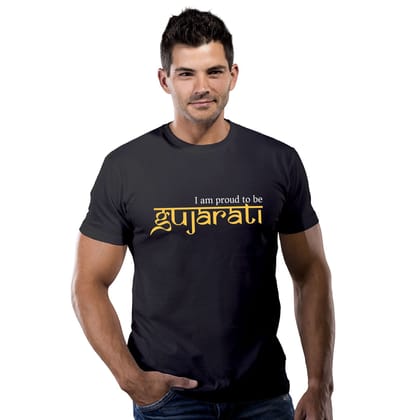 I Am Proud Tobe Gujarati - Cotton T-Shirts-XXL