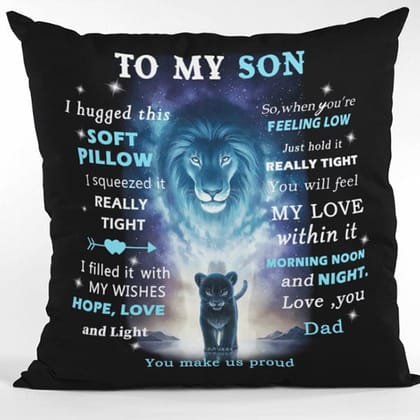 MG194_Always with You Love Pillow Cover pack of 1-Son- Dad