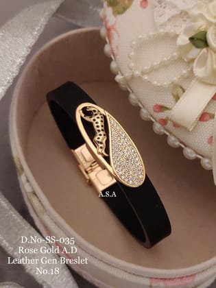Groove Gold Plated Unisex Silicone Bracelet