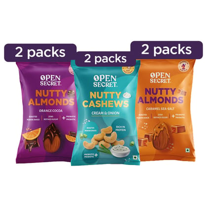 Assorted Flavoured Nuts Combo (Pack of 6)