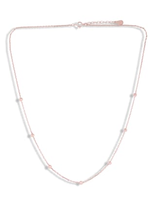 Granulated Station Rose Gold Chain