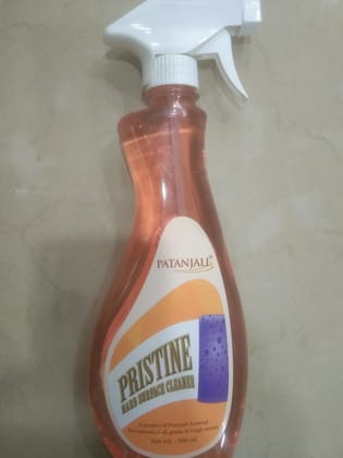 Patanjalli Pristine Land surface cleaner For removal of oil, grease & tough mes Net vol.: 500 ml 