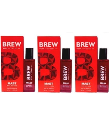 Brew - 3 MAST PERFUME ,30 ML EACH , PACK OF 3 . Eau De Parfum (EDP) For Unisex 90 ( Pack of 3 )