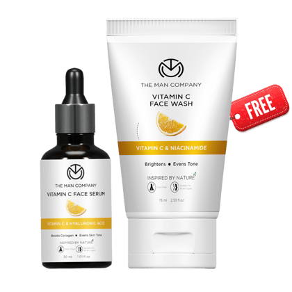 Vitamin C Face Serum | Vitamin C & Hyaluronic Acid Face Serum and Free Face Wash