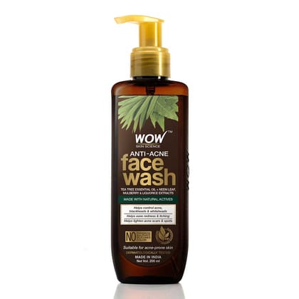 Anti Acne Neem & Tea Tree Face Wash 200 ML (Pump)