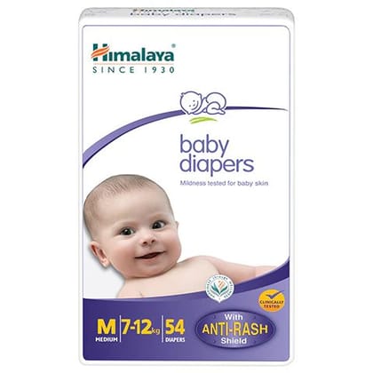 BABY DIAPERS MEDIUM 54'S INDIA 54 no.s