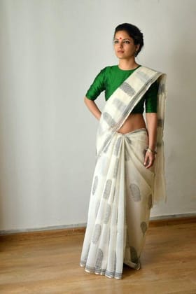 LINEN DESIGNER DIGITAL PRINT SAREE 11290