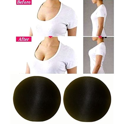 Motoway Women's 1 Pair of Bra Insert Pads (Black, 34)