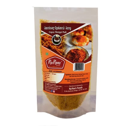 Dry Coconut/Copari Idly Chilli Powder | 100 g Pack  by NaNee's Foods