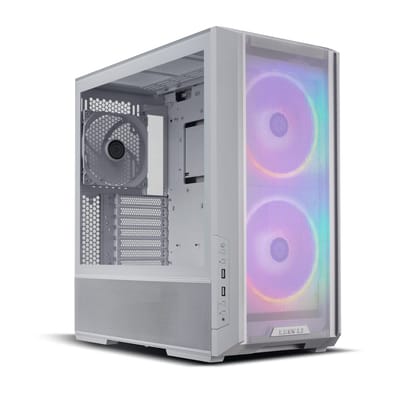 Lian Li Glass Lancool 216 Mid-Tower Case. Cs-L216Rcw-X White
