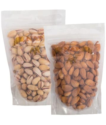 Nap Premium Quality Almonds & Salted Roasted Irani Pistachios (100g Each)