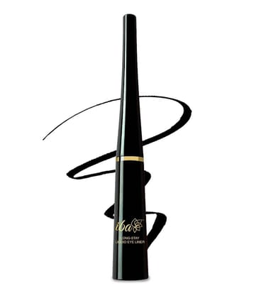 Iba Long Stay Liquid Eyeliner, Jet black, 6.5ml, Waterproof, Smudge Proof, Vegan & Cruelty Free, (Pack of 1)