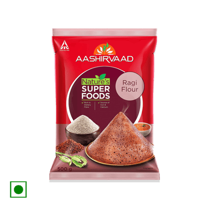 Aashirvaad Nature's Super Foods Ragi Flour, 500 gm Pouch