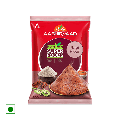 Aashirvaad Nature's Super Foods Ragi Flour, 500 gm Pouch