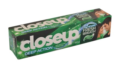 Closeup Deep Action Menthol Fresh Gel Toothpaste Toothpaste (160 G)(Savers Retail)