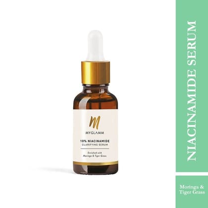 MyGlamm 10% Niacinamide Clarifying Serum Enriched With Moringa & Tiger Grass - For An Even Skin Tone