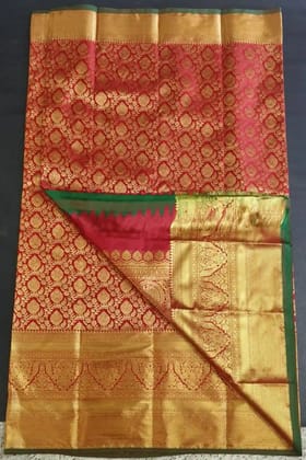 Rajaswari Silk Saree in Vibrant Red and Gold